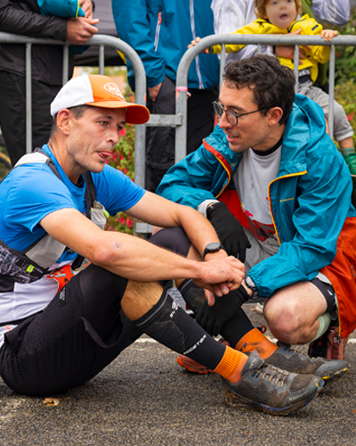image de l'arrivée de participant epuisé